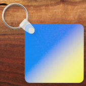 Blau und Gelb Ukraine Inspiriert Frieden gegen den Schlüsselanhänger (Vorderseite)