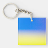 Blau und Gelb Ukraine Inspiriert Frieden gegen den Schlüsselanhänger (Vorderseite)