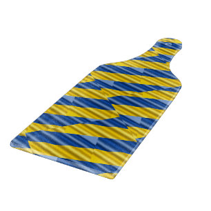 Blau und Gelb Ukraine Inspiriert Frieden gegen den Schneidebrett