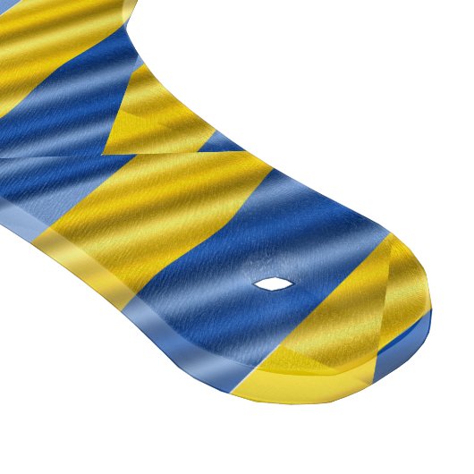 Blau und Gelb Ukraine Inspiriert Frieden gegen den Schneidebrett (Ecke)