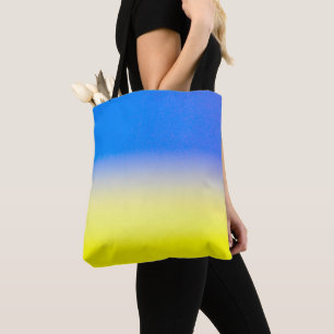 Blau und Gelb Ukraine Inspiriert Frieden gegen den Tasche