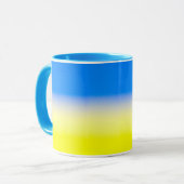 Blau und Gelb Ukraine Inspiriert Frieden gegen den Tasse (Vorderseite Links)