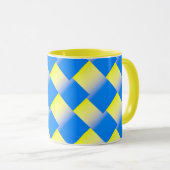 Blau und Gelb Ukraine Inspiriert Frieden gegen den Tasse (VorderseiteRechts)