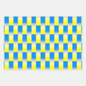 Blau und Gelb Ukraine Inspiriert Frieden im Krieg Geschenkpapier Set (Vorderseite)