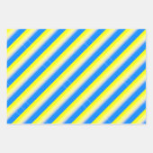 Blau und Gelb Ukraine Inspiriert Frieden im Krieg Geschenkpapier Set (Vorderseite 3)
