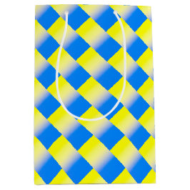 Blau und Gelb Ukraine Inspiriert Frieden im Krieg Mittlere Geschenktüte