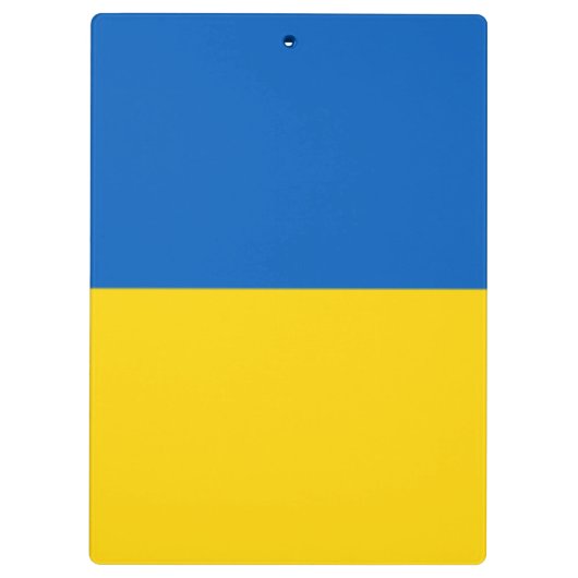 Blau und Gelb Ukraine Klemmbrett (Rückseite)