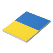Blau und Gelb Ukraine Notizblock (Rotiert)