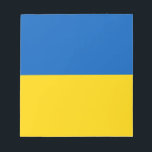 Blau und Gelb Ukraine Notizblock<br><div class="desc">Blauer und gelber Notizblock in der Ukraine.</div>