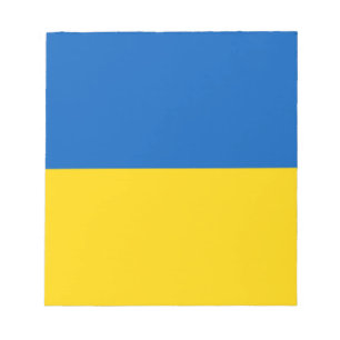 Blau und Gelb Ukraine Notizblock