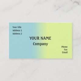 Blau und Gelb Visitenkarte