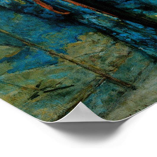 Blau und Gelb von Robert Reid Poster (Ecke)