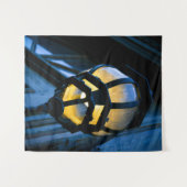 Blau und Gelb Wandteppich (Vorderseite (Horizontal))