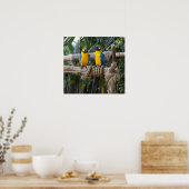 Blau- und Gelbblau-Poster Poster (Küche)