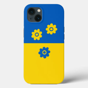 Blau- und Gelbblumen Case-Mate iPhone Hülle