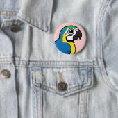 Blau-und-gelber Macaw Button (Beispiel)