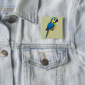 Blau-und-gelber Macaw Button (Beispiel)