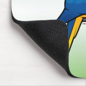 Blau-und-gelber Macaw Mousepad (Ecke)