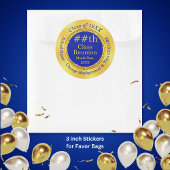 Blau und Gold, 50. Klasse Wiedersehen Stickers