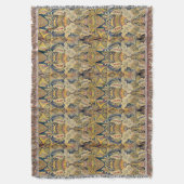 Blau und Gold Antiqued Decke (Vorderseite Vertikal)