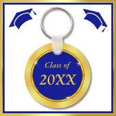 Blau und Gold, Class Wiedersehen Gastgeschenke, Wi Schlüsselanhänger