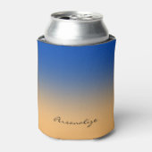 Blau und Gold Dosenkühler (Kanne Vorderseite)