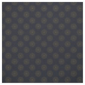 Blau und Gold Elegantes Blumenmuster Stoff (Muster)