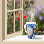 Blau und Gold im japanischen Stil Milchtasse