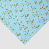 Blau und Gold ist es ein Baby des Jungen-| Seidenpapier (Ausschnitt)