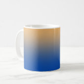 Blau und Gold Kaffeetasse (Vorderseite Links)