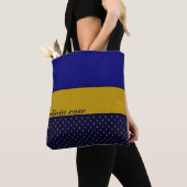 Blau und Gold Personalisiert Tasche (Von Nahem)