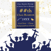 Blau und Gold, preisgünstige Wiedersehen-Geschenke Magnet