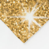 Blau-und Goldältere Beifall-Geschenke, Ihr TEXT, Fleecedecke (Ecke)