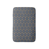 Blau- und Goldblätterdesign Badematte (Vorderseite Vertikal)