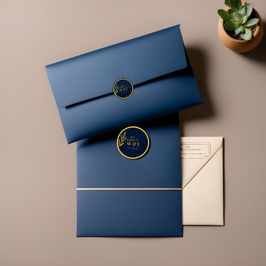 blau und golden : Aufkleber online : Hochzeit