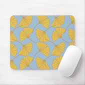 Blau-und GoldfallGinkgo Ginko Biloba Blätter Mousepad (Mit Mouse)