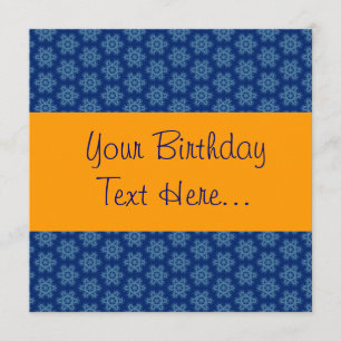 Blau-und Goldgeburtstags-Party laden W1149 ein Einladung