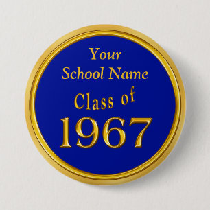 Blau-und Goldhigh School Button