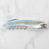 Blau-und Goldkorken-Schraube Kellnermesser (Rückseite)