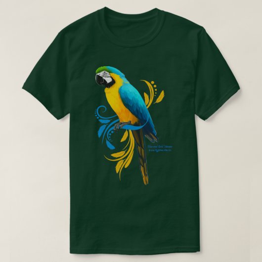 Blau- und Goldmakaw 2 T-Shirt (Design vorne)
