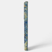 Blau- und Goldmarmor Samsung Galaxy Hülle (Rückseite (Horizontal))