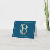 BLAU- UND GOLDMONOGRAMM INITIAL B (Vorderseite)