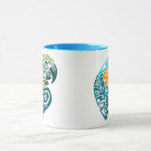 Blau und Goldstammes- Tätowierung macaw Tasse (Zentrum)