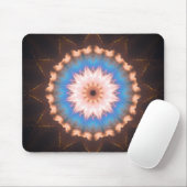 Blau-und Goldsternförmige Mandala Mousepad (Mit Mouse)