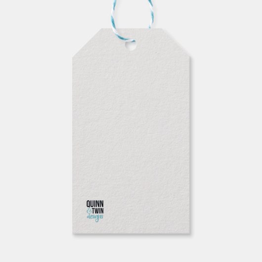 Blau- und Goldwaschmittel Geschenkanhänger (Rückseite)