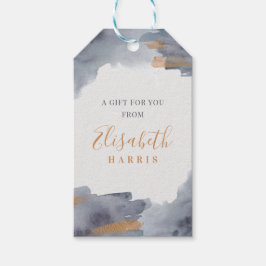 Blau- und Goldwaschmittel Geschenkanhänger