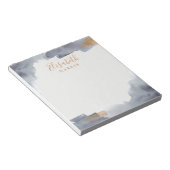 Blau- und Goldwaschmittel Notizblock (angewinkelt)