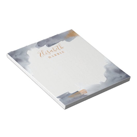 Blau- und Goldwaschmittel Notizblock (angewinkelt)