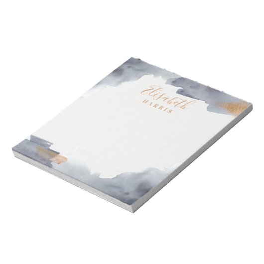 Blau- und Goldwaschmittel Notizblock (Rotiert)