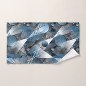 Blau und Grau. Abstraktion. Badhandtuch Set (Handtuch)